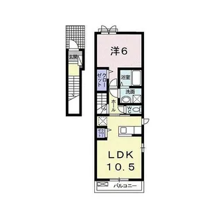 モーダ・パラッツォ【201号室】の間取り