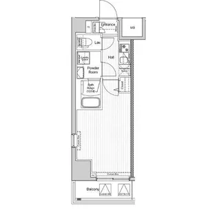 VERXEED阪東橋MAXIV(ヴェルシードバンドウバシマキ【8階】の間取り