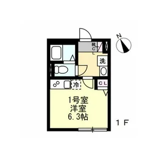 ベイルーム井土ヶ谷【3階】の間取り