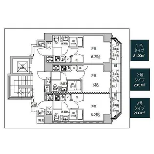 S−RESIDENCE横浜大通り公園(エスレジデンスヨコハマ【3階】の間取り