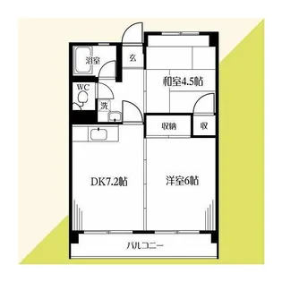 ネイヴィーフィールド井土ヶ谷【4階】の間取り