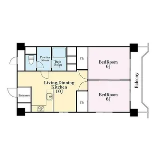 弘明寺パークハイツ(グミョウジパークハイツ)【4階】の間取り