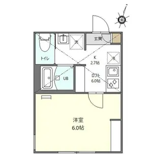 アバンサール南太田【103号室】の間取り