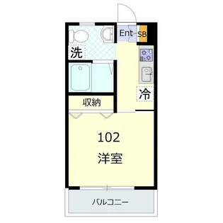 NAKAHA LIFE(ナカハライフ)【102号室】の間取り