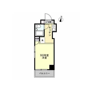 鈴木ビルヴァンハウス杉田【503号室】の間取り