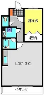 荻野ビル【4階】の間取り
