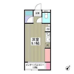 MQuarto港南台【1階】の間取り