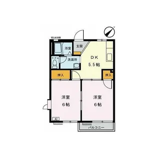 スリーエス・コーポ(スリーエスコーポ)【2階】の間取り