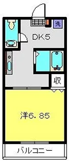 グレイス滝頭【103号室】の間取り