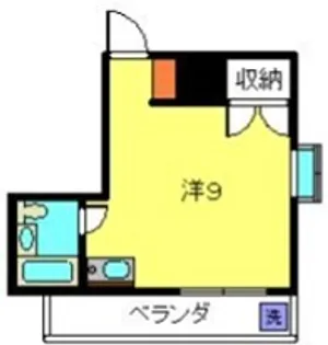 シャトル大恵F【401号室】の間取り