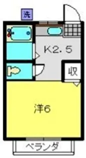 メゾン白馬【H号室】の間取り