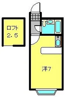 ベルピア弘明寺第1【201号室】の間取り