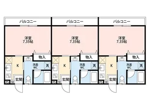 (仮称)マルキハイツ【203号室】の間取り