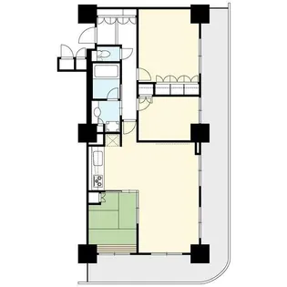 エクステ山下公園クレイドルタワー【2101号室】の間取り