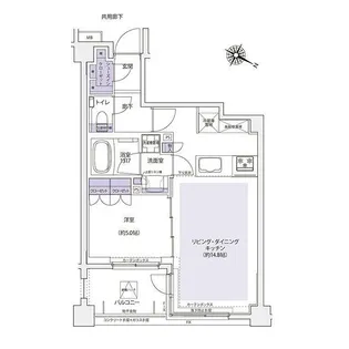 KDXレジデンス横濱紅葉坂【1階】の間取り