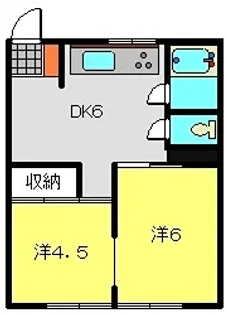 ソシアル三春台【103号室】の間取り