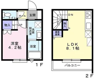 ザ・ガーデン フィールド【103号室】の間取り