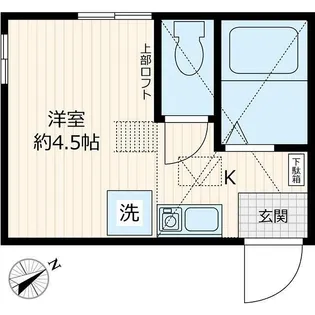 ヒルズ片吹(ヒルズカタブキ)【1階】の間取り
