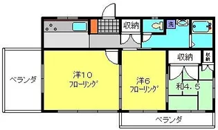 本田ハイツ【201号室】の間取り