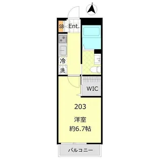 カーサ・デ・シレーナ(カーサデシレーナ)【203号室】の間取り