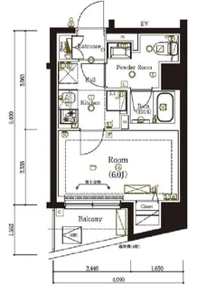 MA-RO弘明寺【6階】の間取り