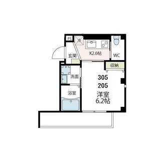 パルテール蒔田(パルテールマイタ)【2階】の間取り