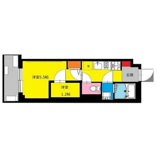b’CASA吉野町(ビーカーサヨシノチョウ)【202号室】の間取り