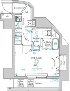 ラフィスタ横浜井土ヶ谷【601号室】の間取り
