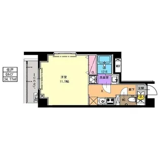 クレサール横中(クレサールヨコチュウ)【1階】の間取り