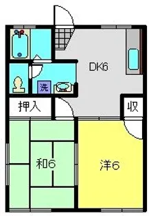 メゾンシーロード【2階】の間取り