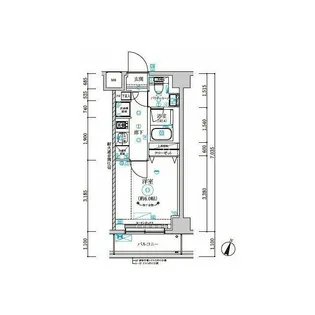RELUXIA横濱元町【503号室】の間取り