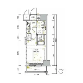 RELUXIA GRANDE横濱吉野町【1003号室】の間取り