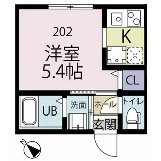 プレシャスウィル追浜【202号室】の間取り