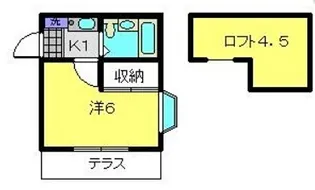 アメニティ東戸塚【101号室】の間取り