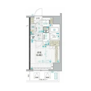 ブライズ吉野町RIVA(ブライズヨシノチョウリーヴァ)【6階】の間取り