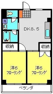 楓マンション【206号室】の間取り