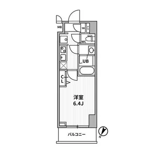 ALTERNA横濱阪東橋(オルタナヨコハマバンドウバシ)【7階】の間取り