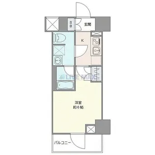 クレヴィスタ阪東橋II【4階】の間取り