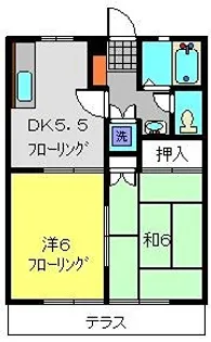 ソレアード【103号室】の間取り
