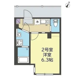 almo新杉田(アルモシンスギタ)【0102号室】の間取り