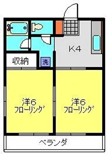 グリーンヒルズ【101号室】の間取り