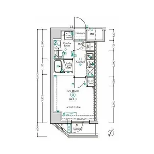 AZEST横濱関内【9階】の間取り
