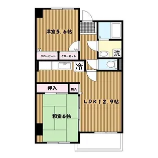 ヒルサイド森【2階】の間取り
