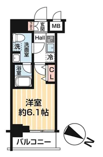 MAXIV BANDOBASHI TWIN EAST【3階】の間取り