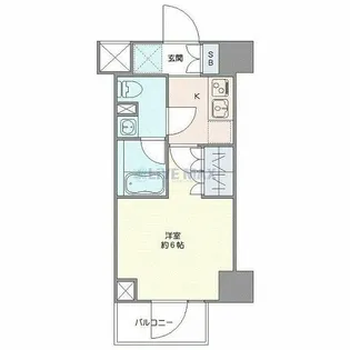 クレヴィスタ阪東橋II【4階】の間取り