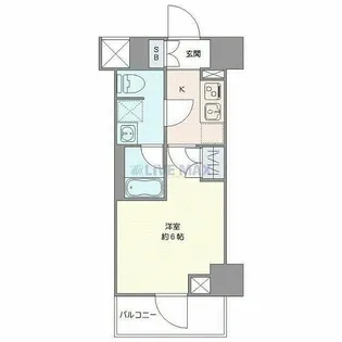 クレヴィスタ阪東橋II【3階】の間取り