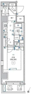 LEXE AZEST横濱関内【6階】の間取り