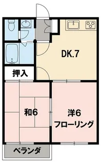 コンフォルト23【104号室】の間取り