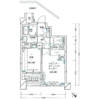 ヴェルト横濱石川町(ヴェルトヨコハマイシカワチョウ)【7階】の間取り