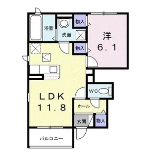 ル・アーブル【1階】の間取り